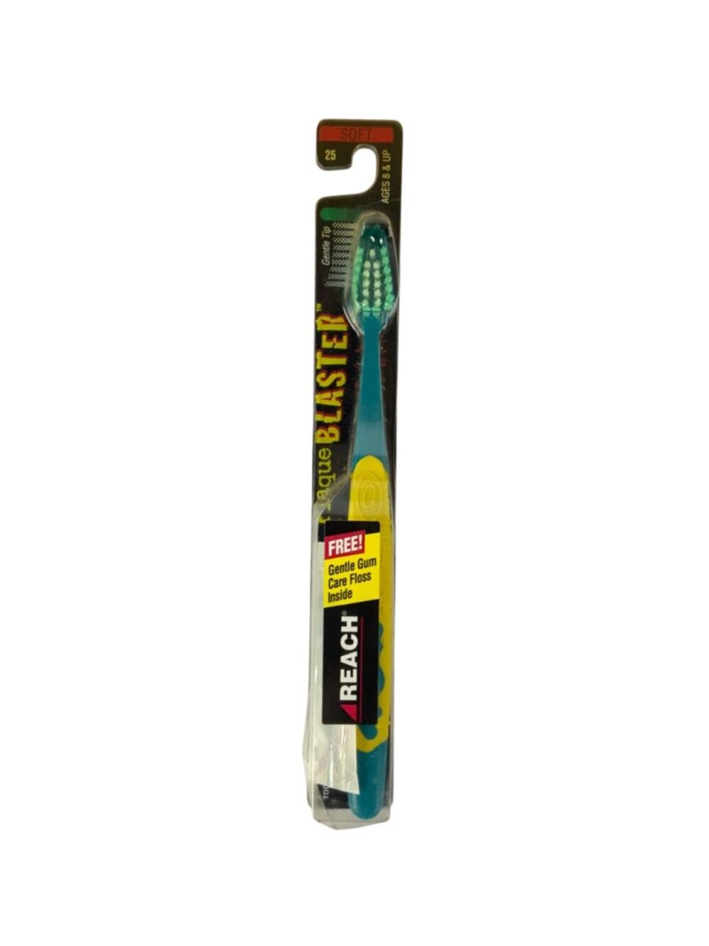 Reach Plaque Blaster Soft Toothbrush Gentle Tip & Free Gum Care Floss 1996